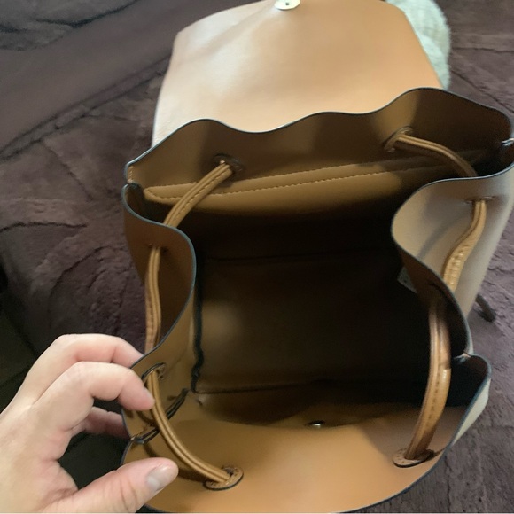 Zara PU Leather Backpack (not real leather) - Picture 2 of 6